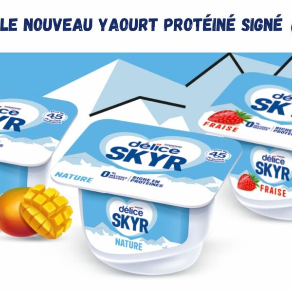 SKYR : le nouveau yaourt protéiné signé Délice